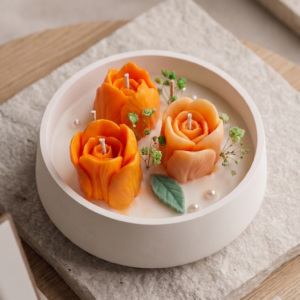 Triple Rose Bougie